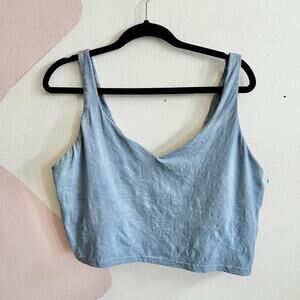 Offline By Aerie Women's Real Me Least Support Sports Bra Blue XXL